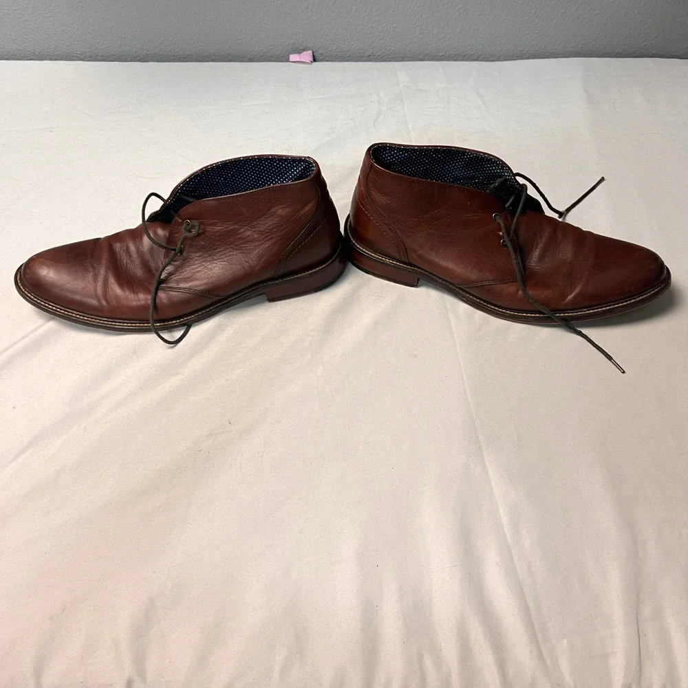 Aston Grey Haroldus Mens 10 Tan Brown‎ Leather Chukka Desert Boots 1006836